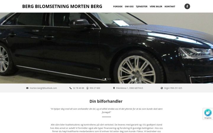 Screenshot of bergbilomsetning.no