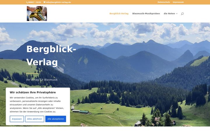 Screenshot of bergblick-verlag.de