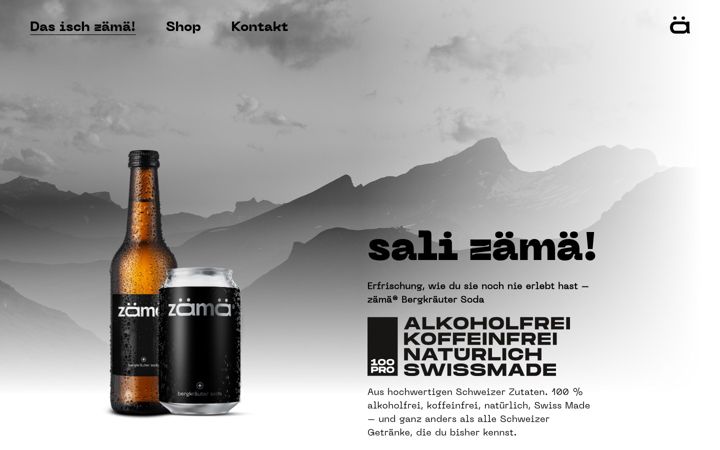 Screenshot of bergdrinks.ch