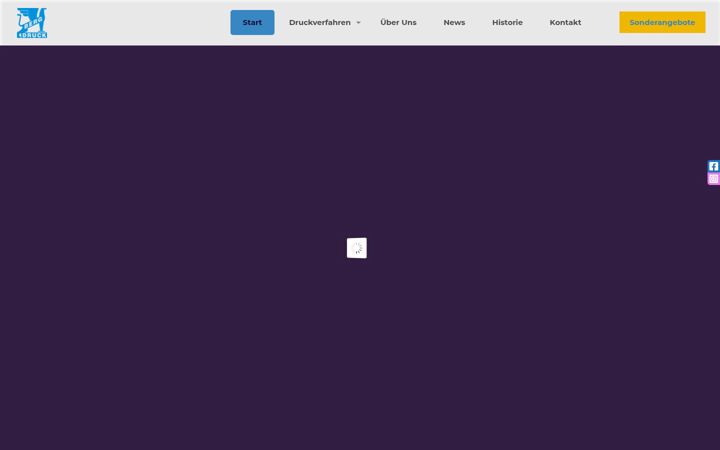 Screenshot of bergdruck.de