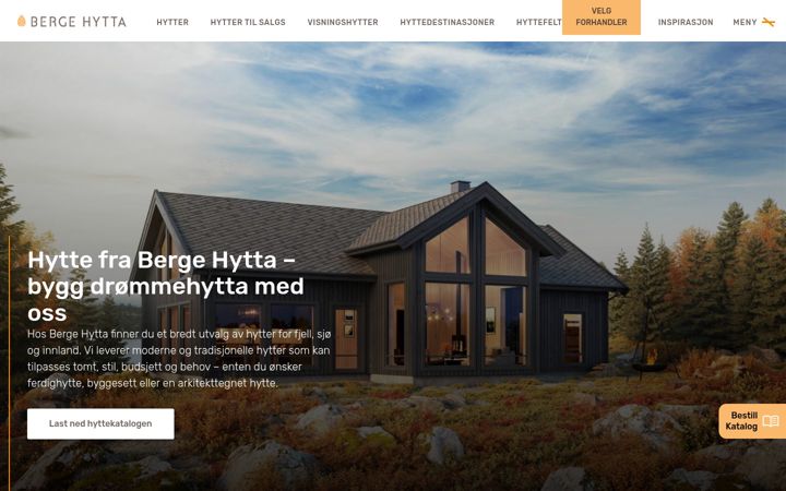 Screenshot of berge-hytta.no
