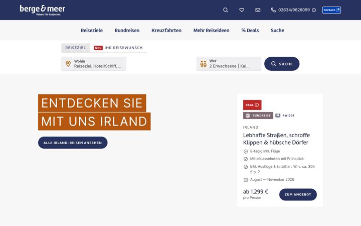 Screenshot of berge-meer.de