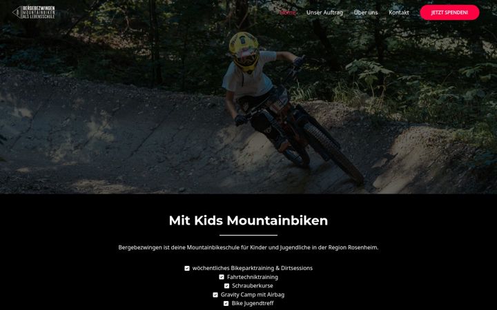 Screenshot of bergebezwingen.de