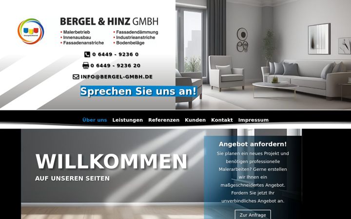 Екранна снимка на bergel-gmbh.de