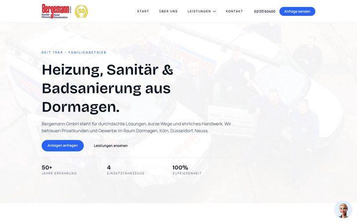 Screenshot of bergemann-gmbh.de