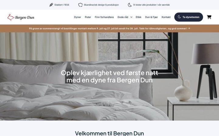 Screenshot of bergen-dun.no