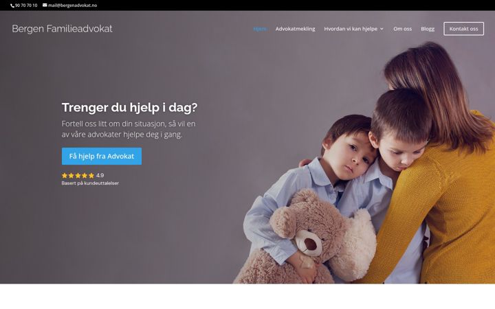 Skærmbillede af bergenadvokat.no
