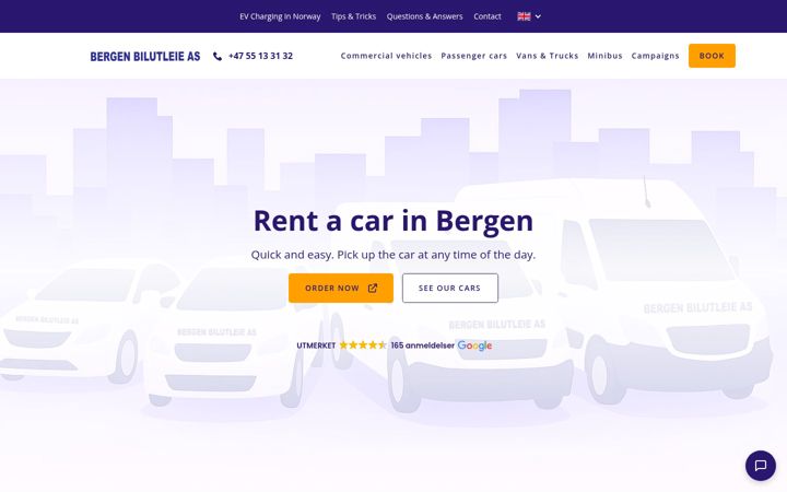 Skærmbillede af bergenbilutleie.no