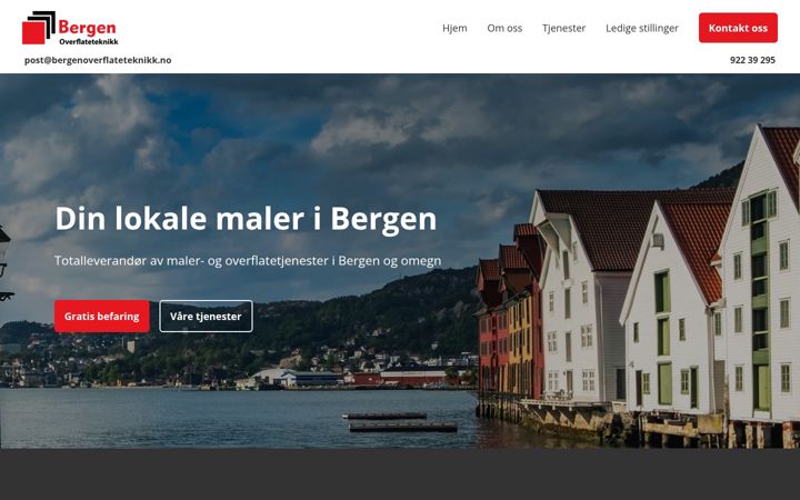 Snímek obrazovky bergenoverflateteknikk.no
