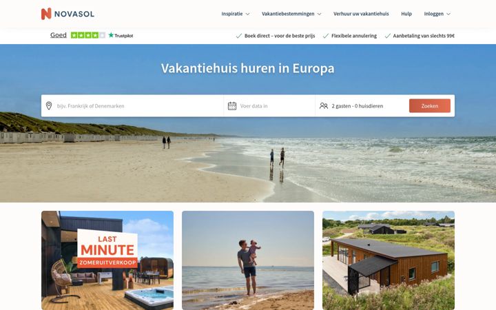 Screenshot of bergenstrand.nl
