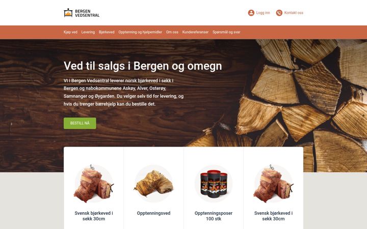 Screenshot of bergenvedsentral.no
