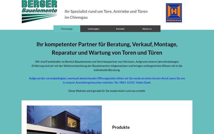 Screenshot of berger-bauelemente.de