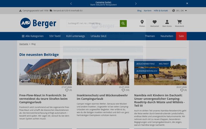 Екранна снимка на berger-blog.de