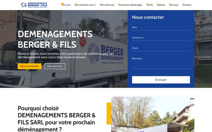 Képernyőkép: berger-demenagements.ch