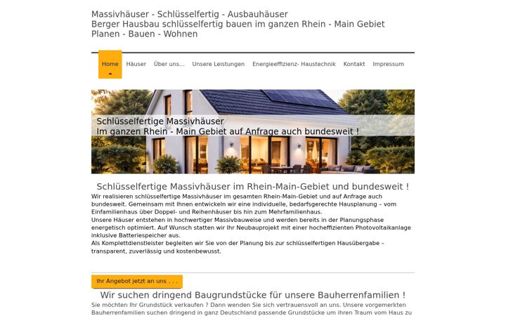 Screenshot of berger-hausbau.de
