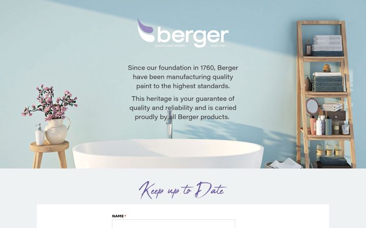Screenshot of berger-paint.co.uk