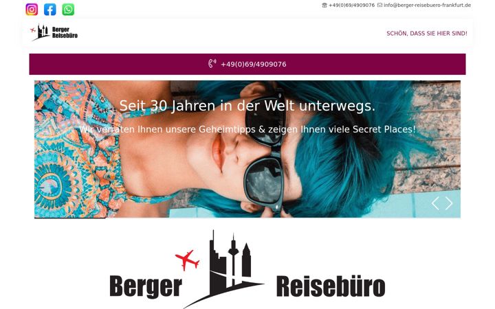 Screenshot of berger-reisebuero-frankfurt.de