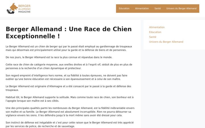 Screenshot ta' bergerallemandmagazine.fr