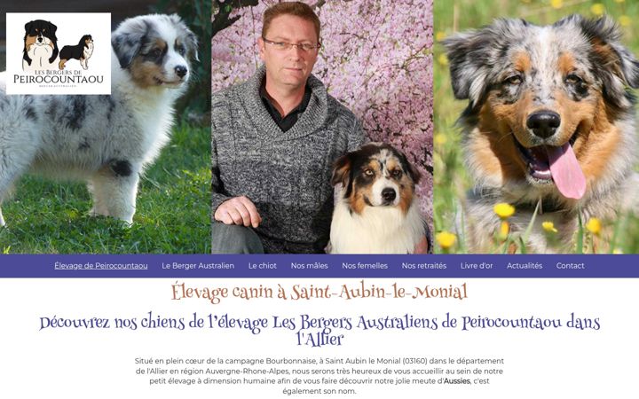 Screenshot of bergeraustralien-peirocountaou.fr