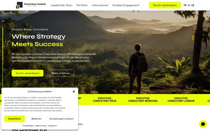 Screenshot of bergerconsultants.com