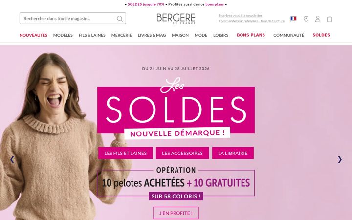 Screenshot of bergeredefrance.fr