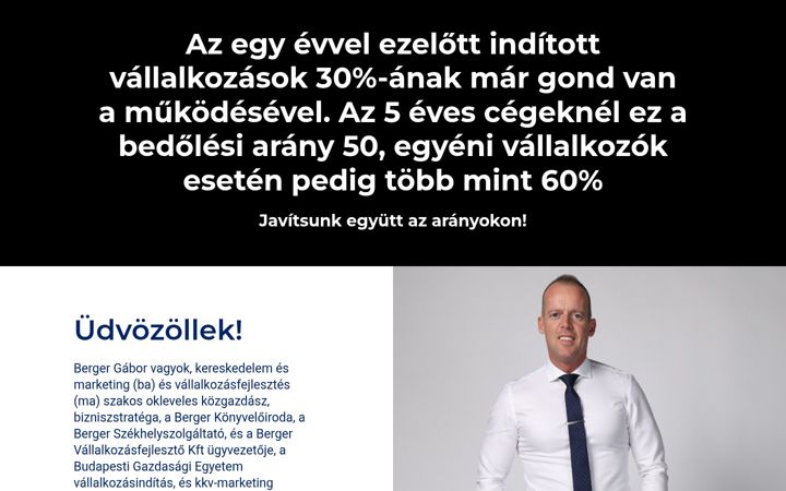 Skærmbillede af bergergabor.hu