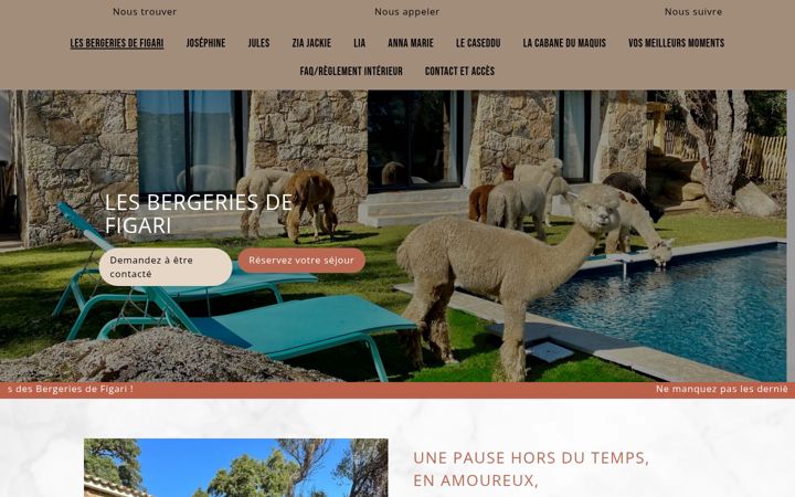 Screenshot of bergeriesdefigari.fr