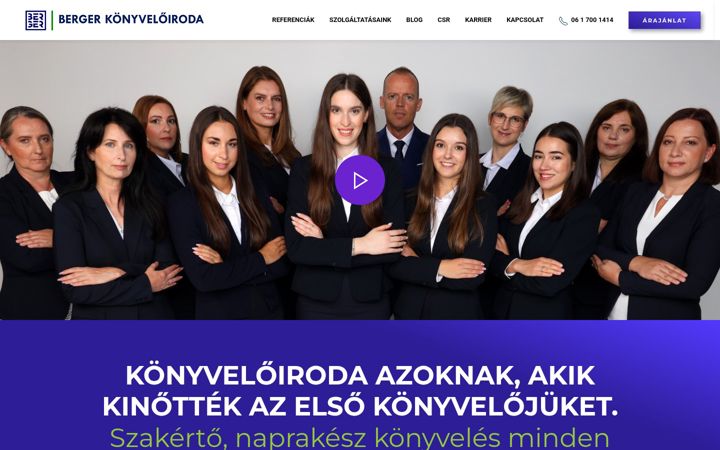 Skærmbillede af bergerkonyvelo.hu