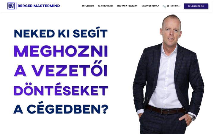 Screenshot of bergermastermind.hu