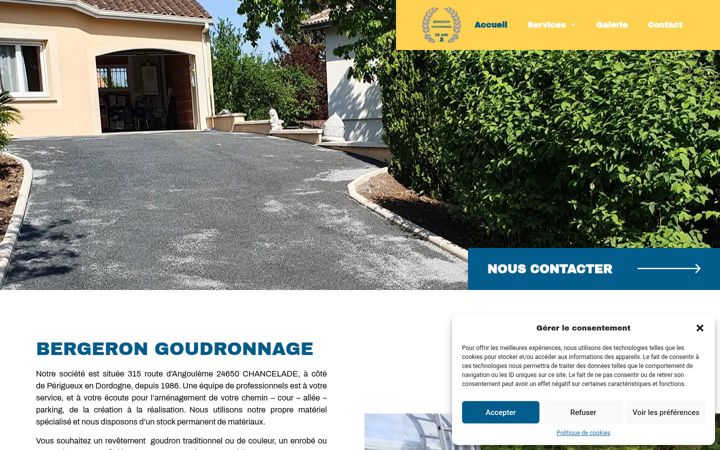 Zrzut ekranu bergeron-goudronnage-eurl.fr