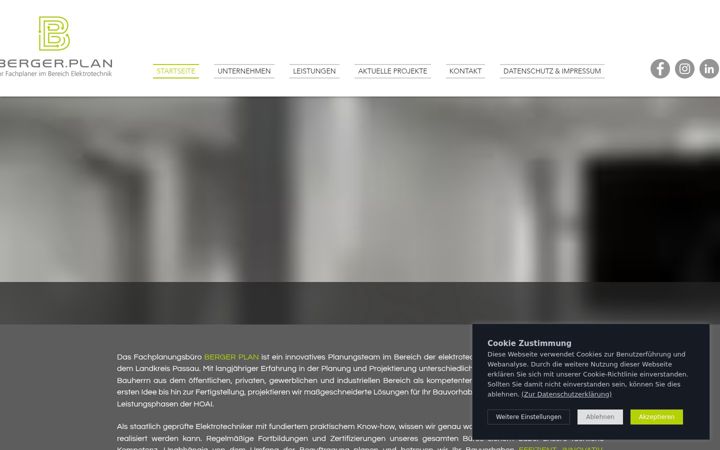 Skärmbild av bergerplan.de