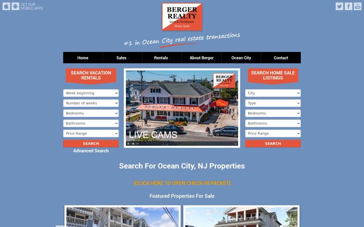 Screenshot of bergerrealty.com
