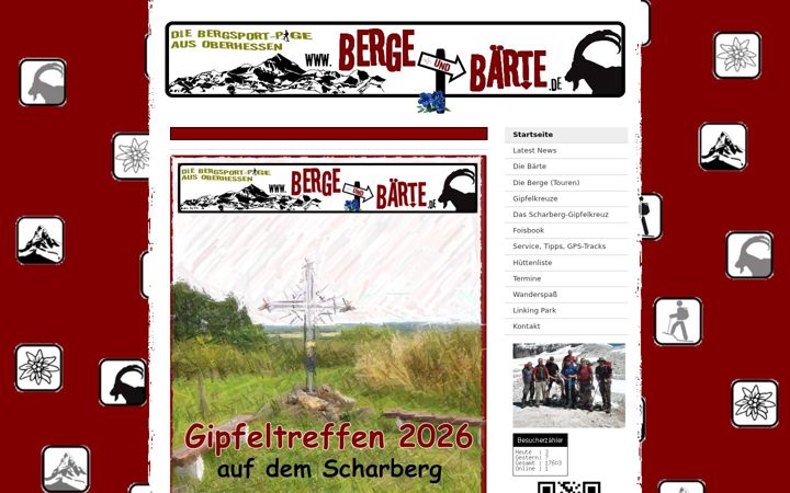 Zrzut ekranu bergeundbaerte.de