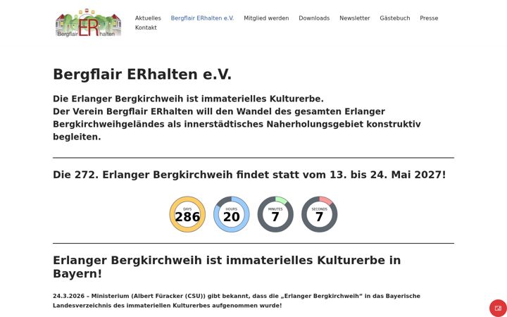 Captură de ecran a bergflair-er.de