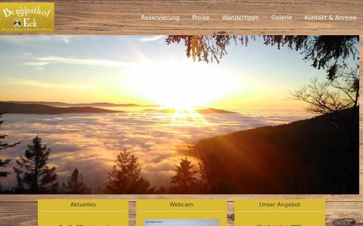 Captură de ecran a berggasthof-eck.de