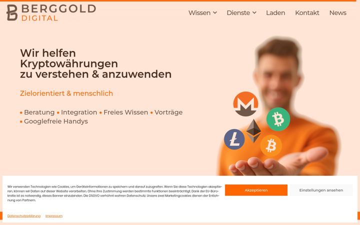 Screenshot of berggold.digital