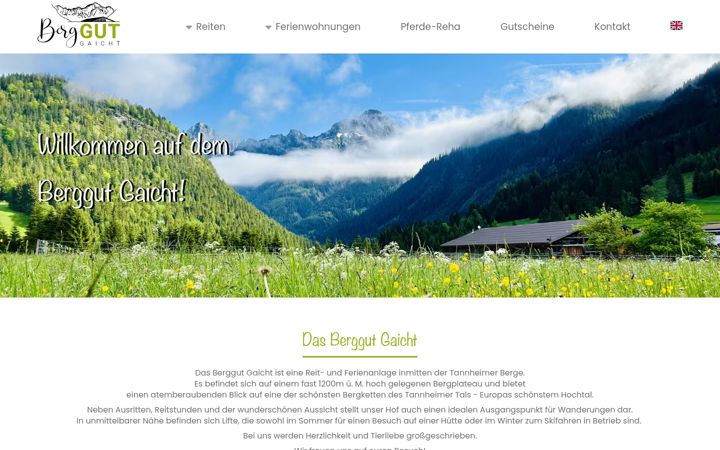 Skärmbild av berggut-gaicht.at