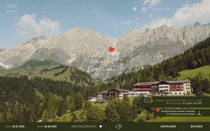 Screenshot of bergheimat.com