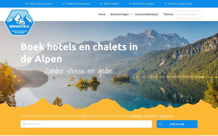 Screenshot of berghotels.nl