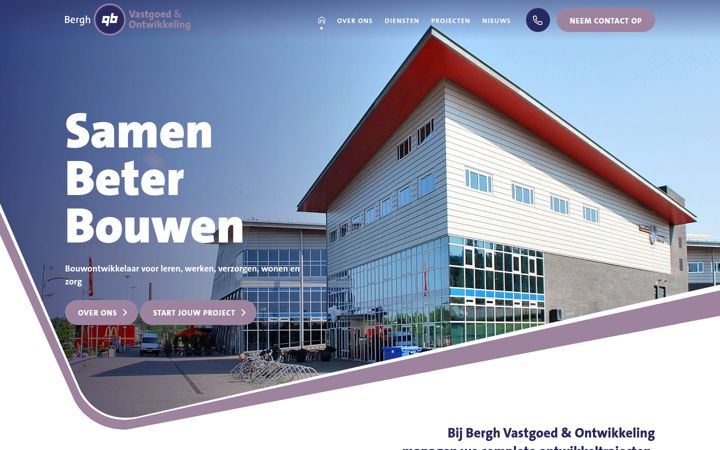 Screenshot von berghvastgoedenontwikkeling.nl