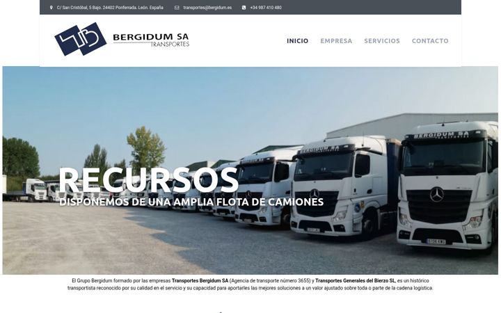 Screenshot of bergidum.es