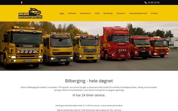 Screenshot of bergingstjenester.no