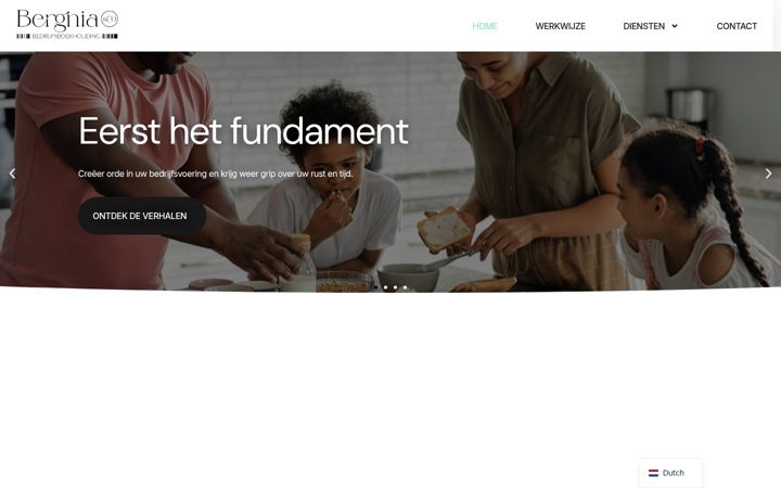 Screenshot von berginia.nl