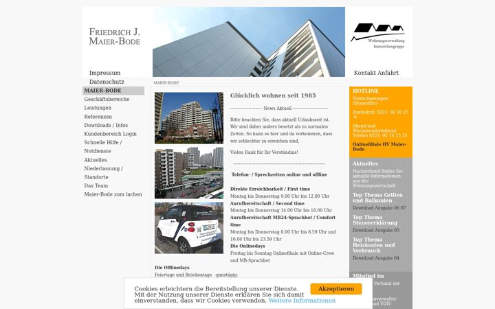 Екранна снимка на bergisch-gladbach-hausverwaltung.de