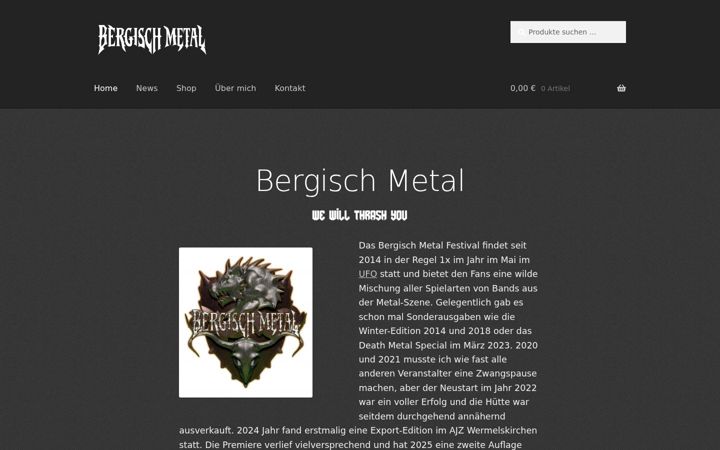 Screenshot of bergisch-metal.de