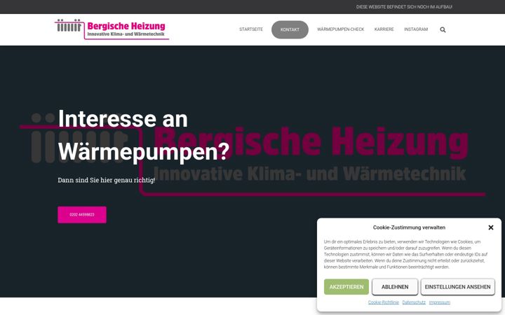 Screenshot of bergischeheizung.de