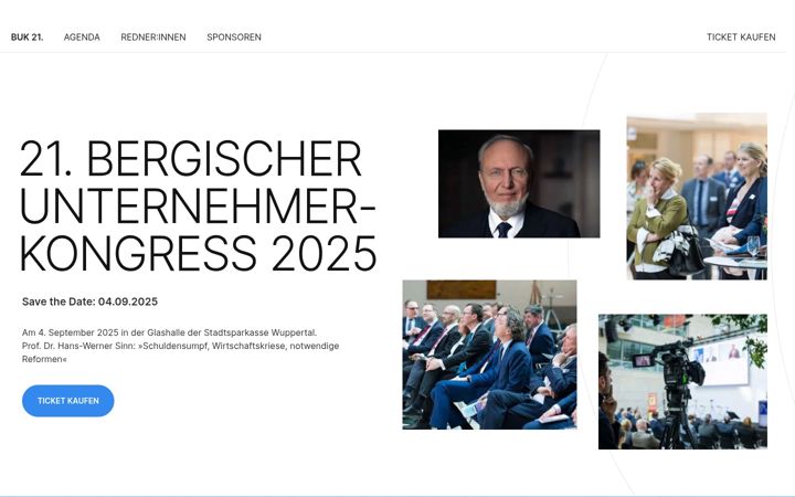 Skärmbild av bergischer-unternehmerkongress.de