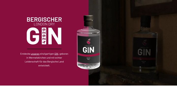 Screenshot of bergischergin.de