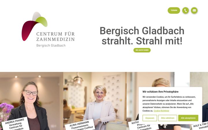 Skärmbild av bergischgladbach-strahlt.de