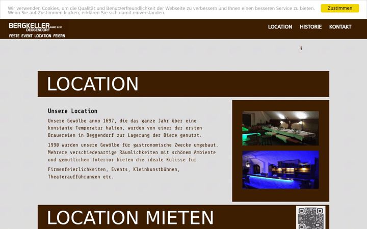 Screenshot of bergkeller-deggendorf.de
